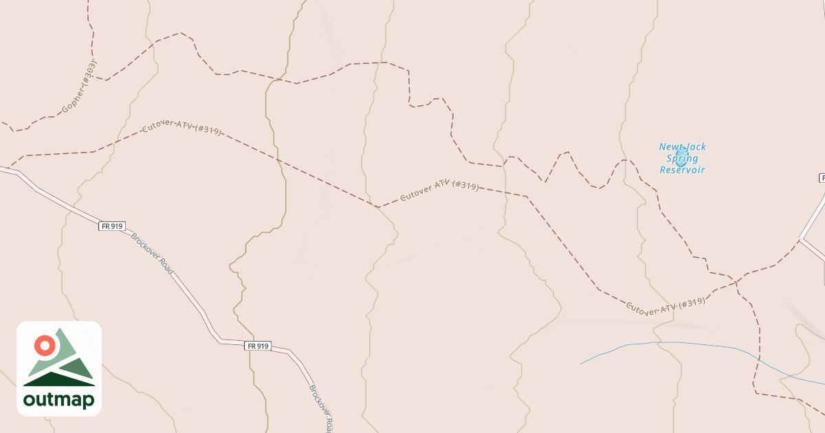 Map of CUTOVER ATV