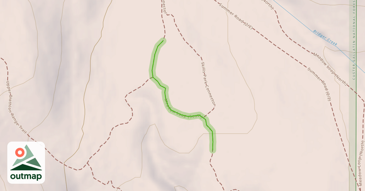 Map of Meadow Loop (South)