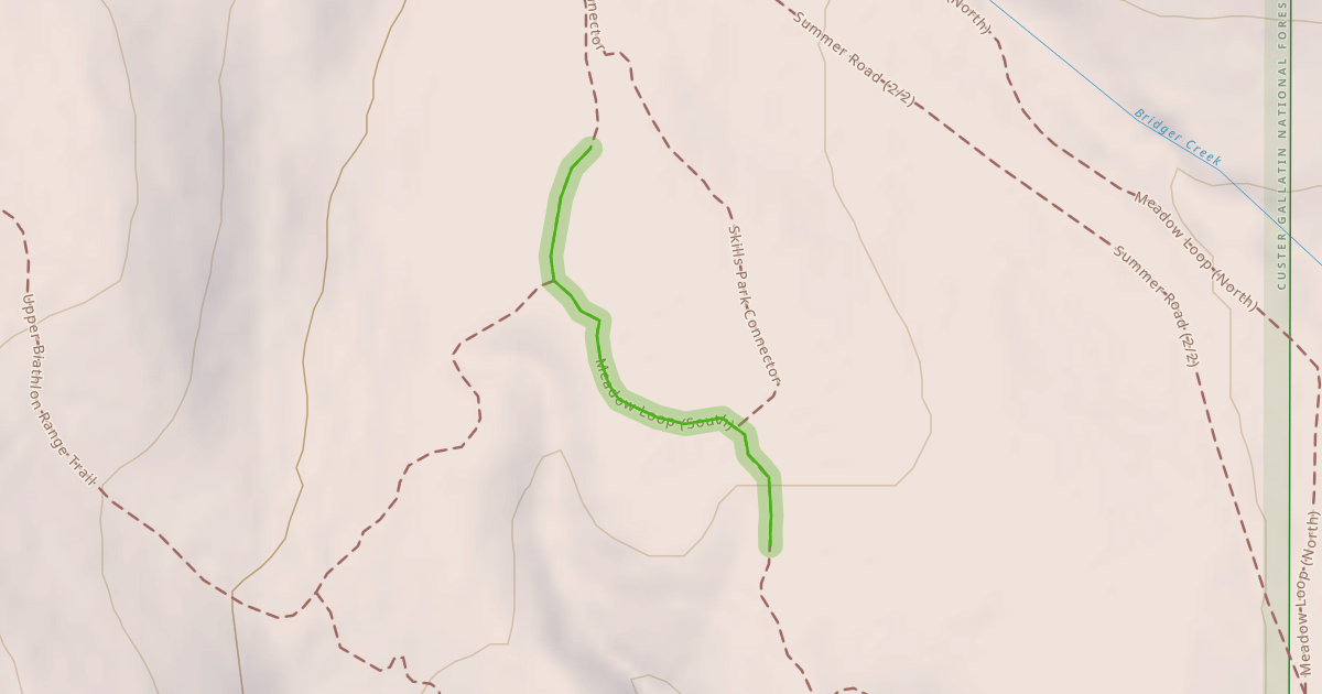 Map preview of Meadow Loop (South)