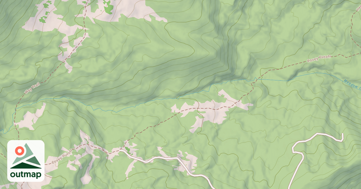 Map of Covey Cutoff
