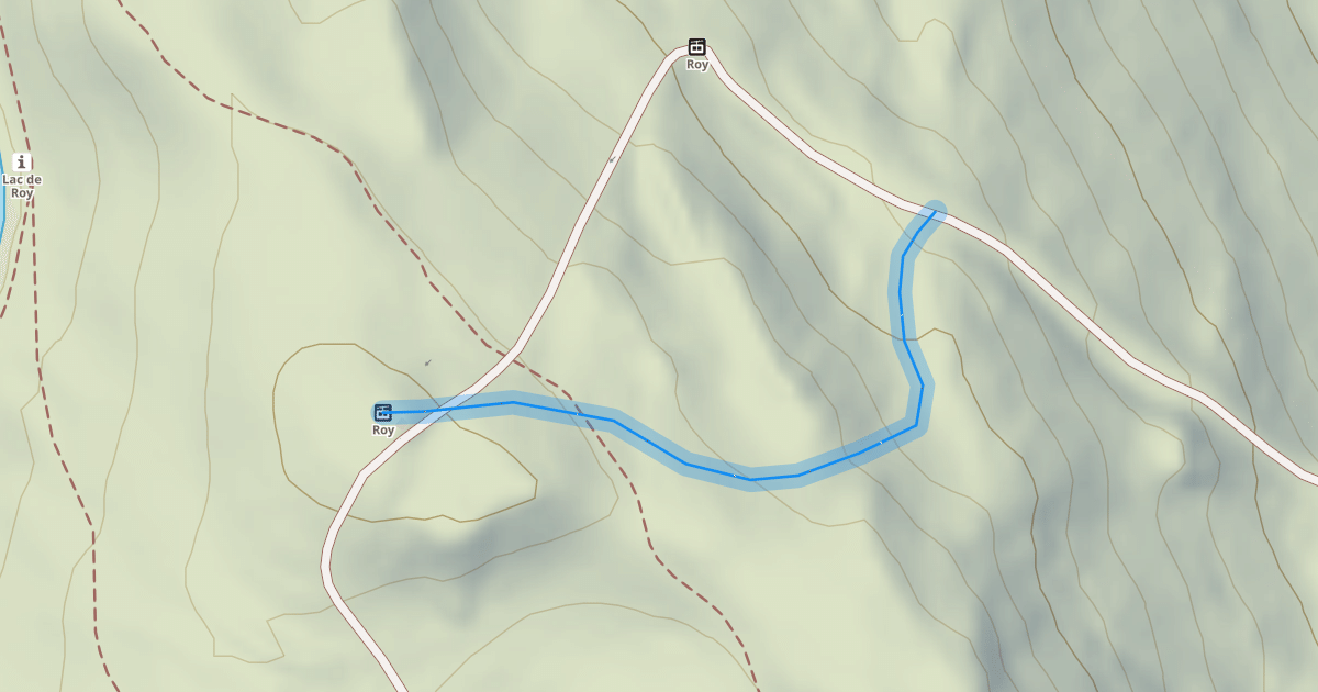 Map preview of La Traverse (nouvelle liaison 2025)