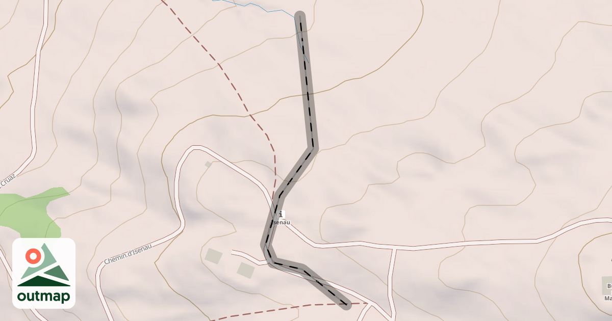 Map of (abandonné) piste