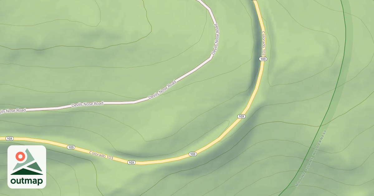 Map of DEVILS NOSE EAST SPUR