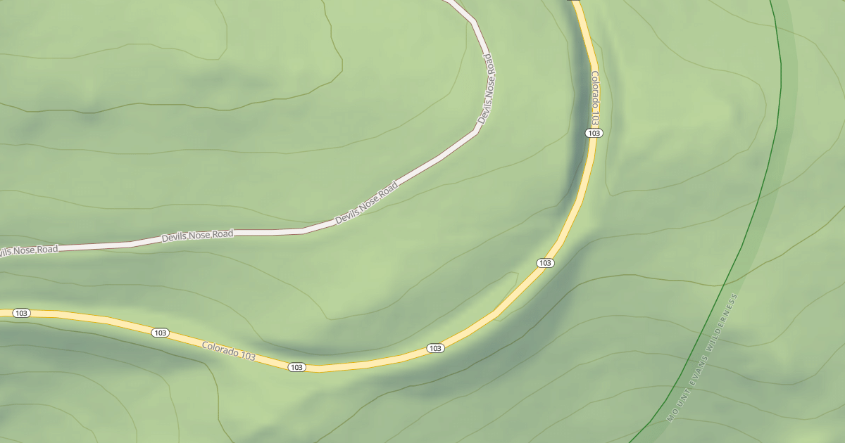 Map preview of DEVILS NOSE EAST SPUR