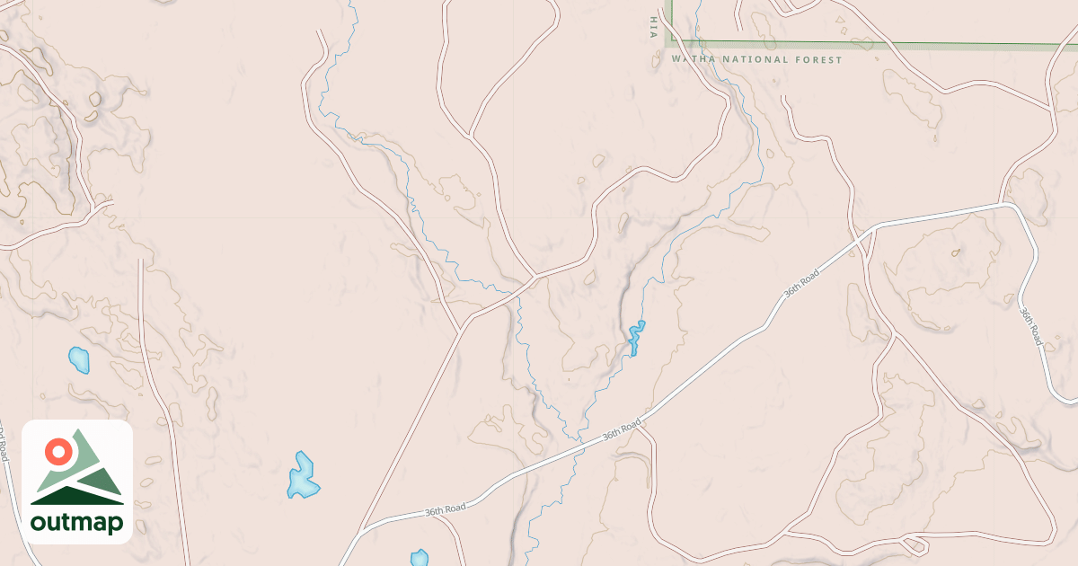 Map of BLACK CREEK NORTH