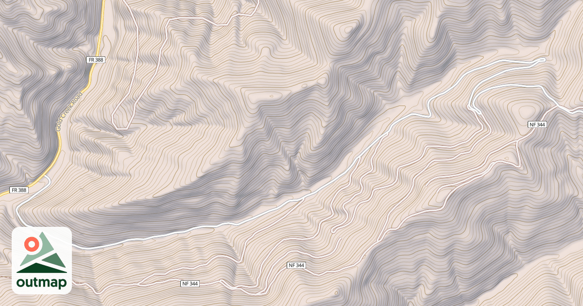 Map of EAST FORK GOLD CREEK