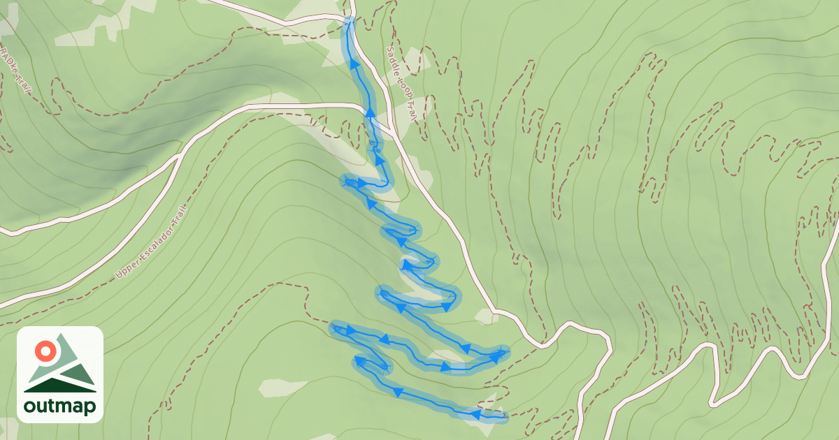 Map of Saddle Loop Trail