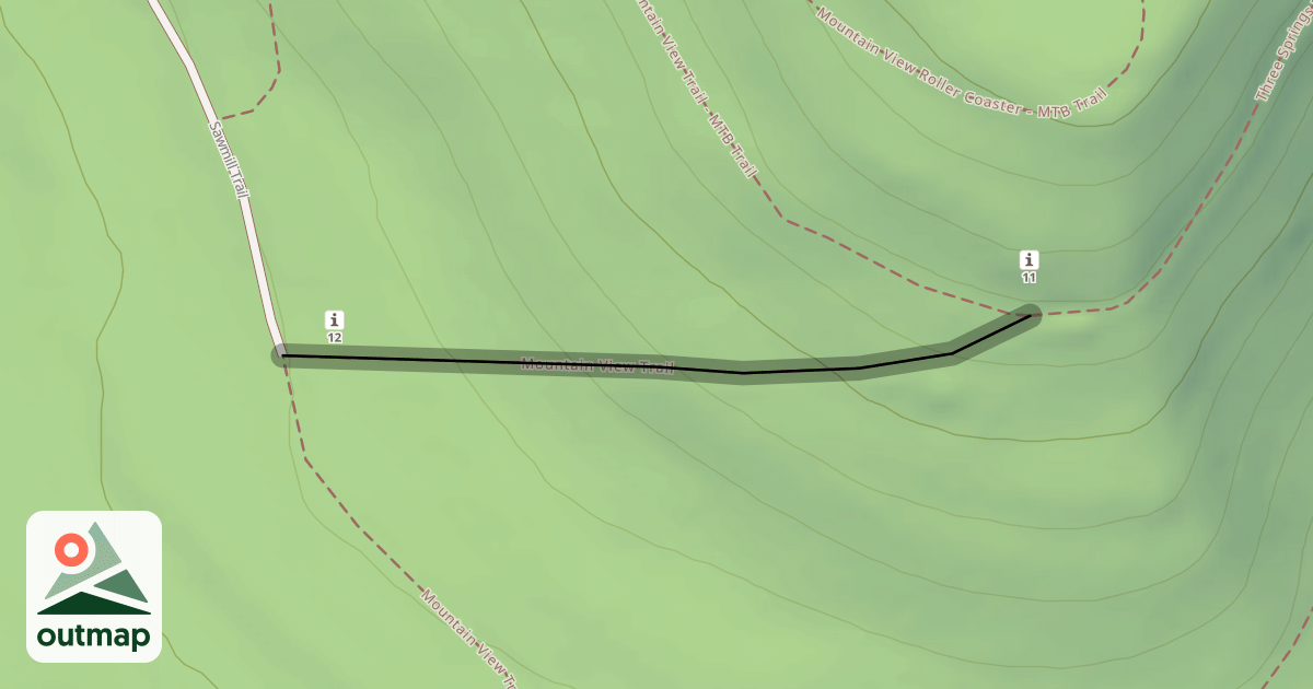 Map of Mountain View Trail
