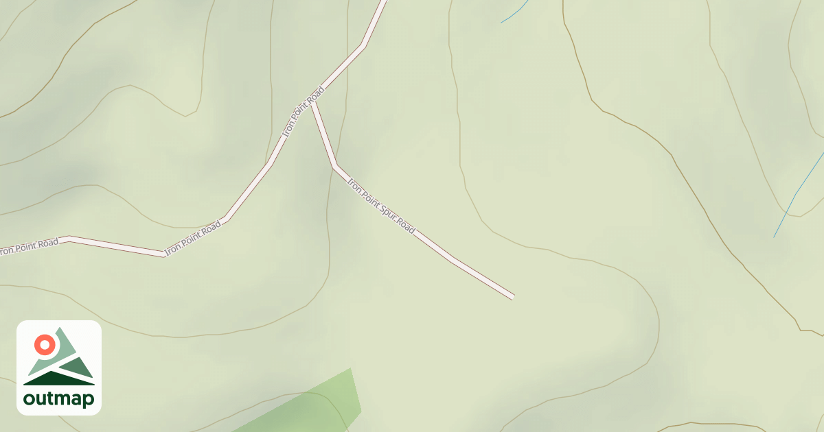 Map of IRON POINT SPUR