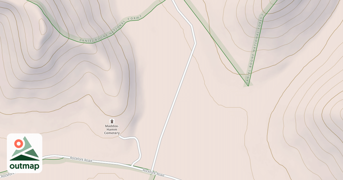 Map of COX BRANCH