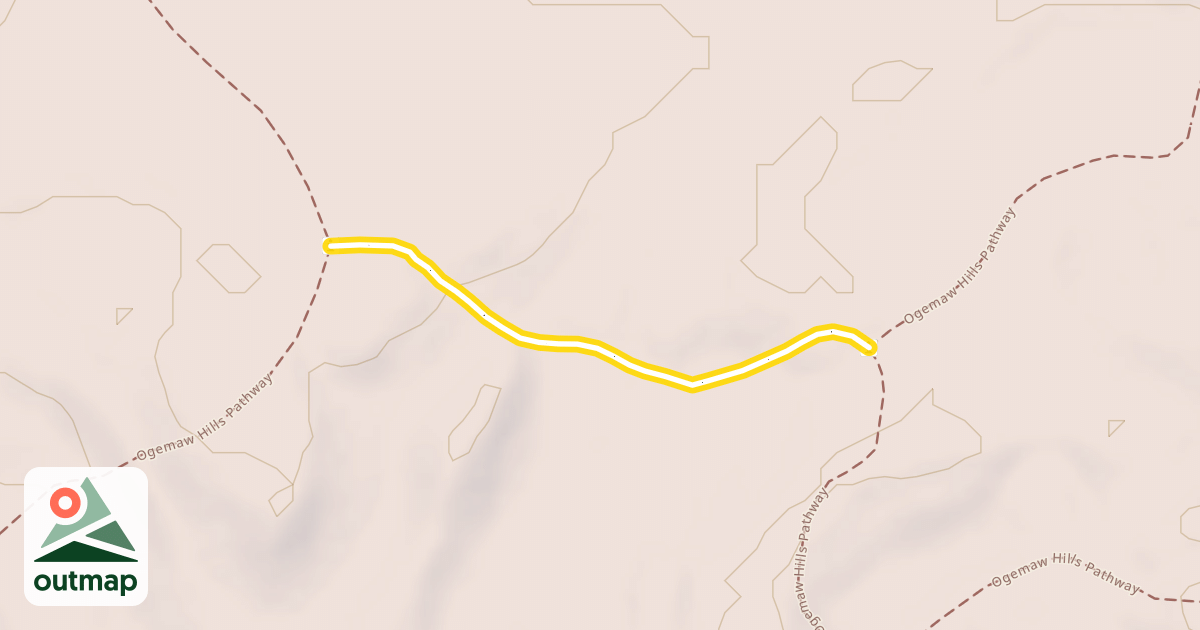 Map of Ogemaw Hills Pathway