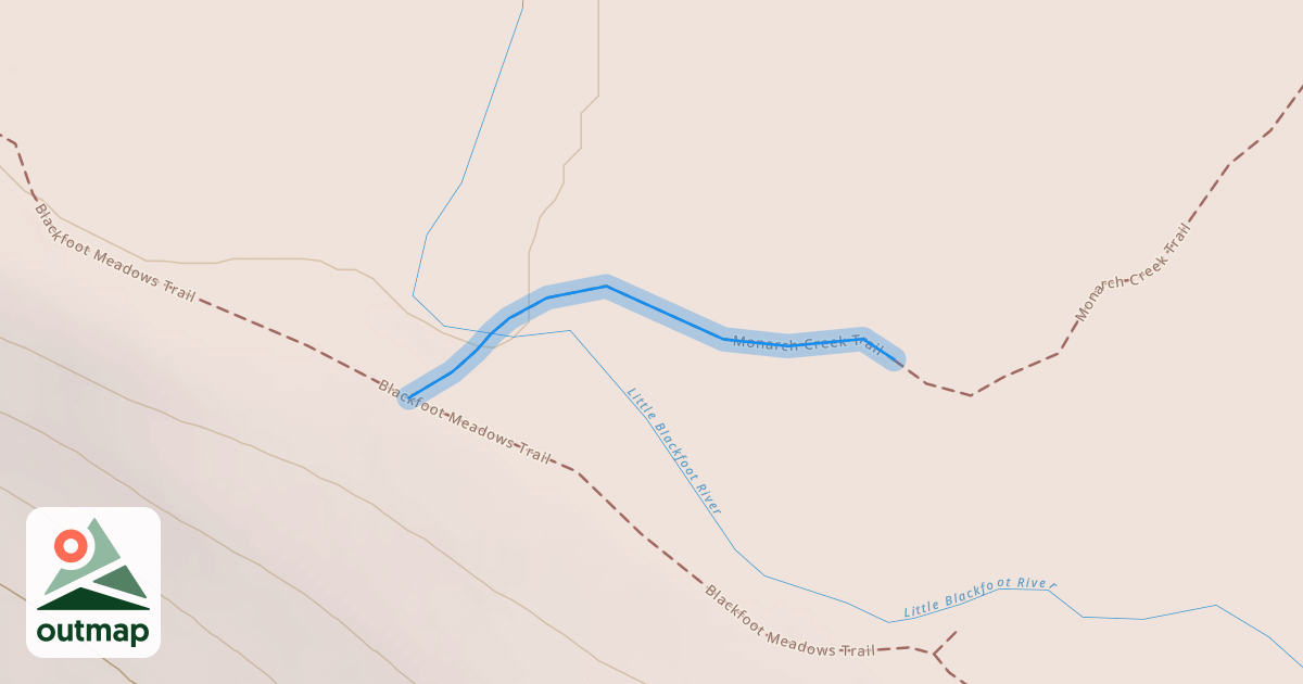 Map of Monarch Creek Trail