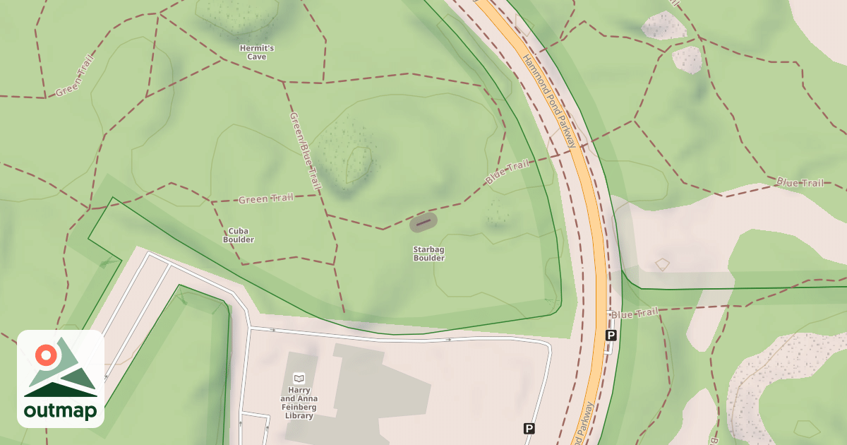 Map of Climbing Crag