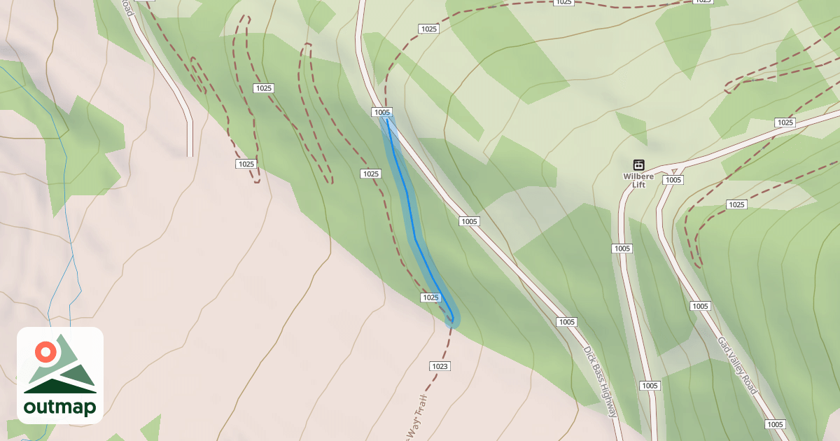 Map of Big Mountain Trail