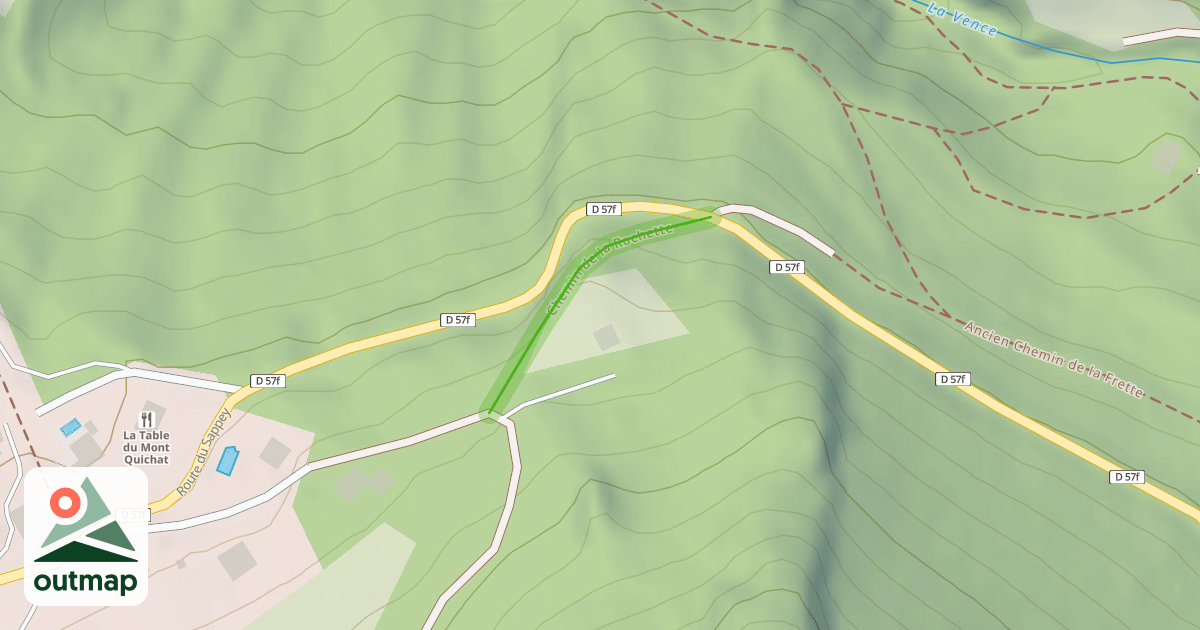 Map of Chemin de la Rochette