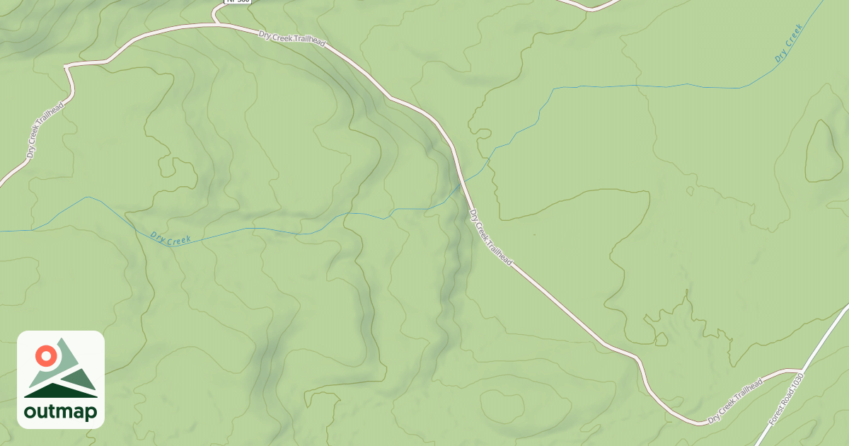 Map of DRY CREEK TRAILHEAD