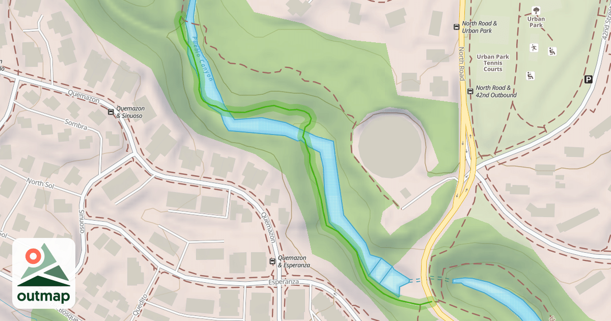 Map of Upper Pueblo Trail