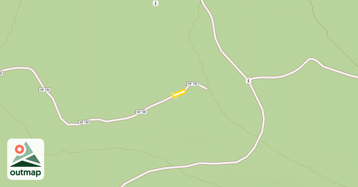 Map of Forest Road 4600-190