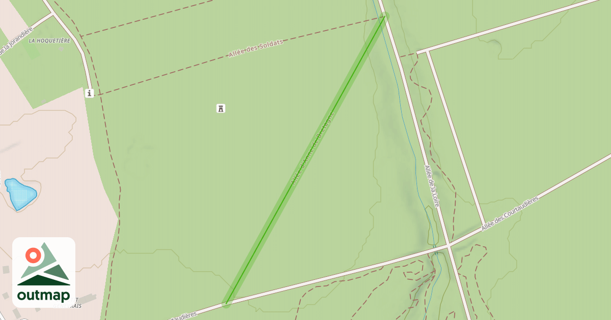 Map of Allée d'Anne de Bretagne