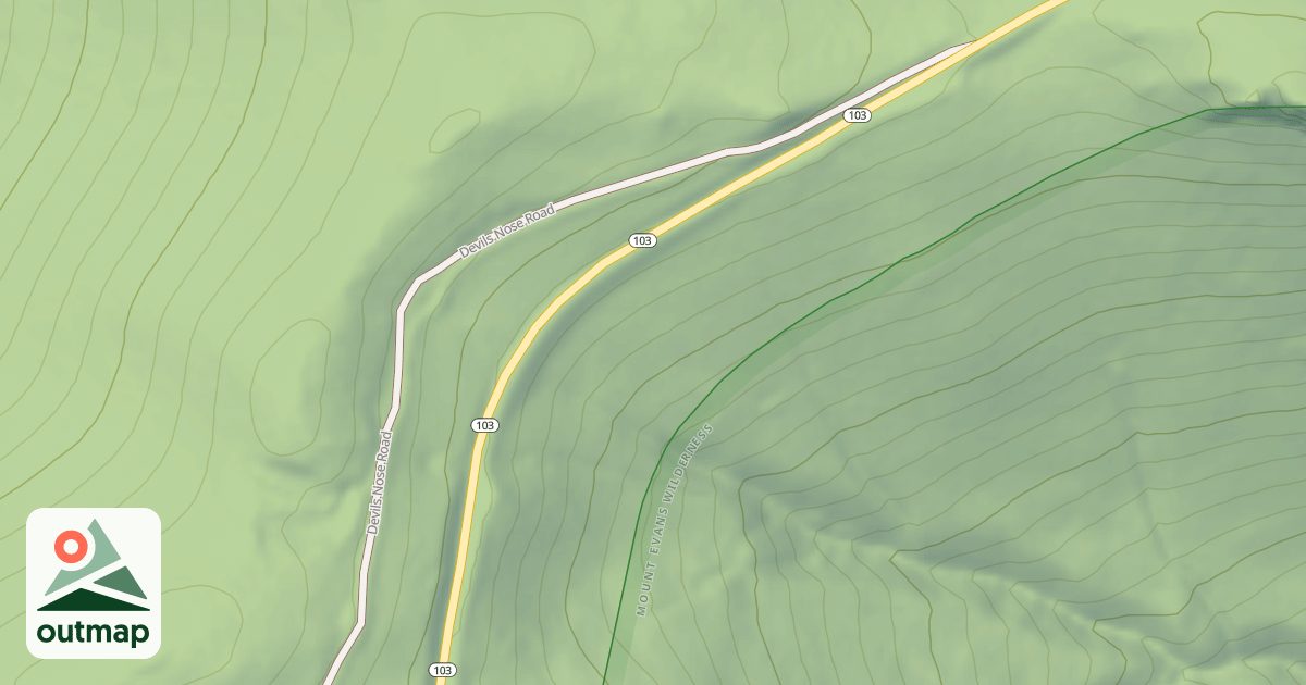 Map of DEVILS NOSE