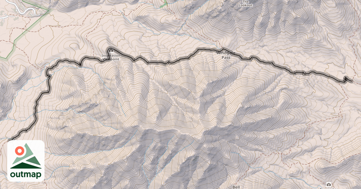 Map of Windgate Pass