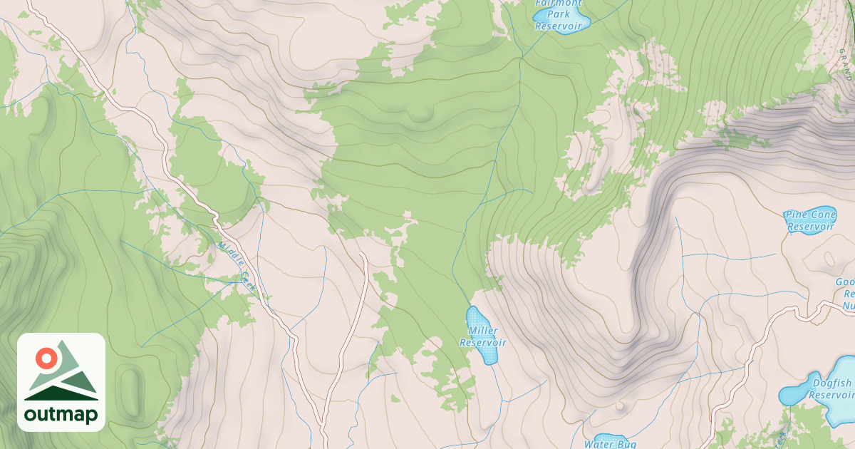 Map of USFS Motor Vehicle Use Map Trails 2954