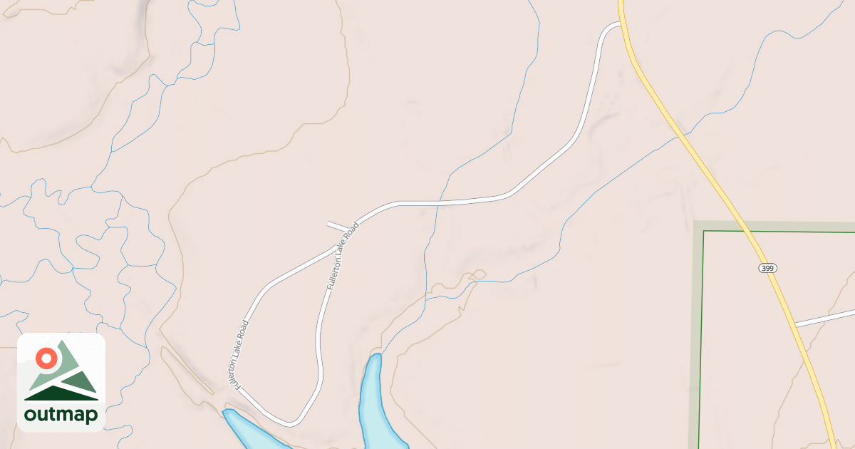 Map of FULLERTON LAKE