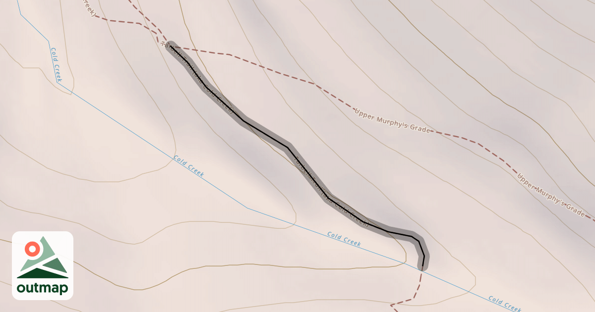 Map of Tarbell Trail (aka Cold Creek)