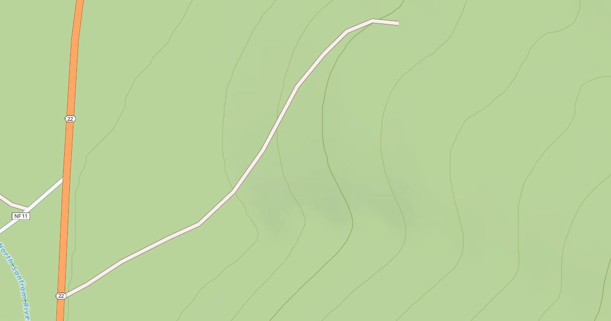 Map preview of DOWNING CREEK ROCK PIT