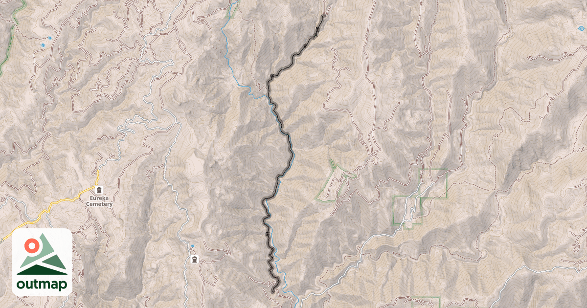 Map of Downie River Trail