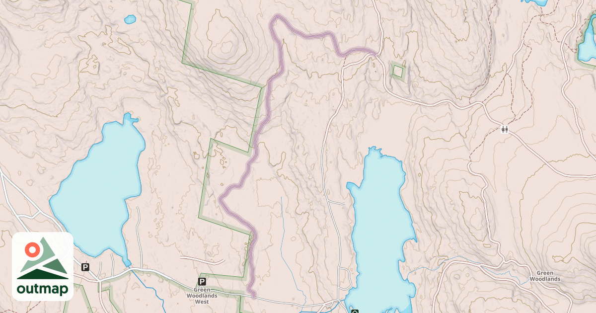 Map of Black Bog Trail
