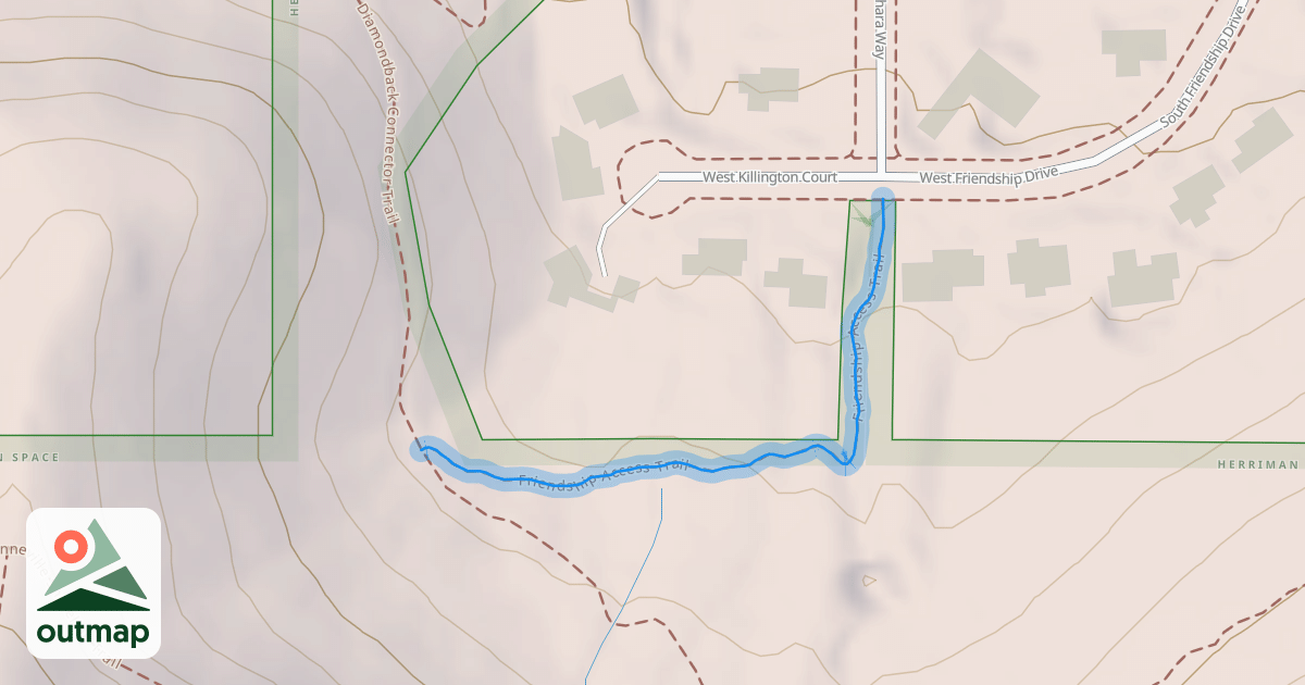 Map of Friendship Access Trail