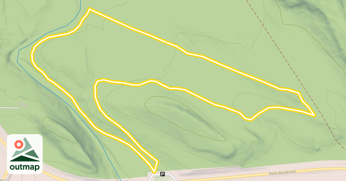 Map of Northwoods Ski Trails