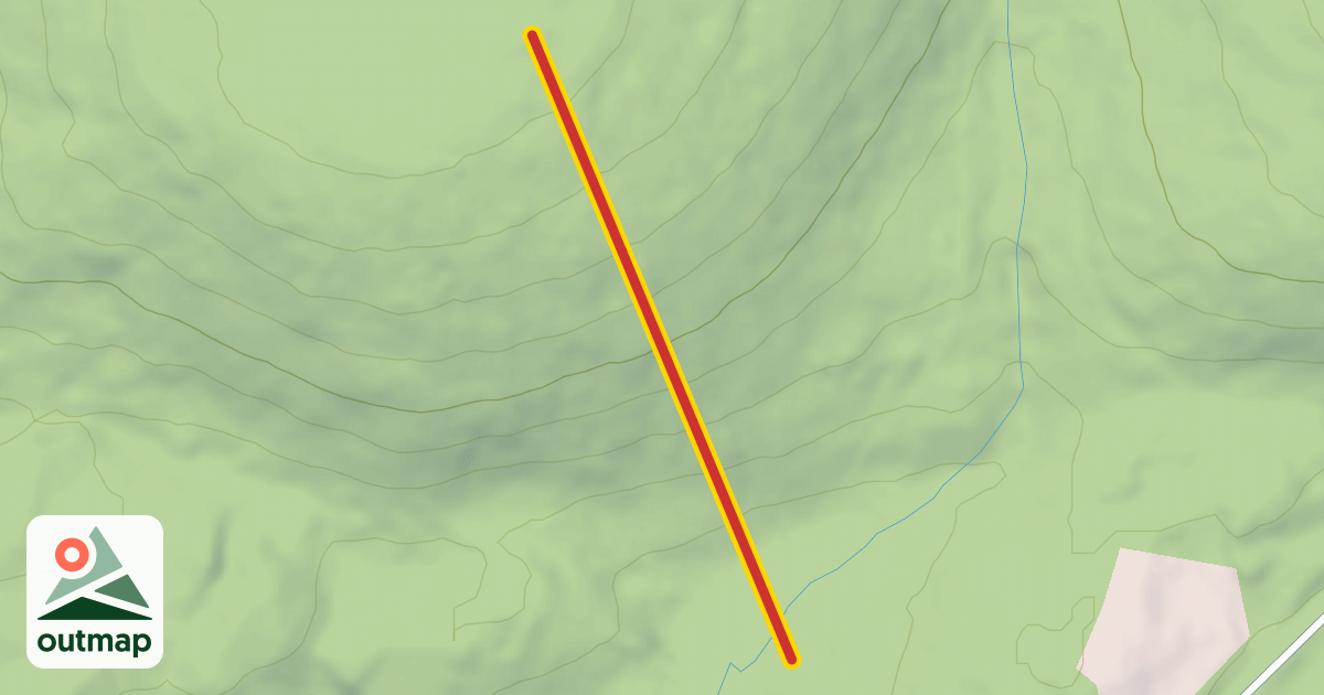 Map of T-Bar Tow Lift