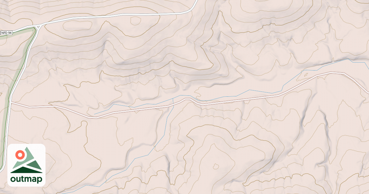 Map of NORTH FORK PINNACLE