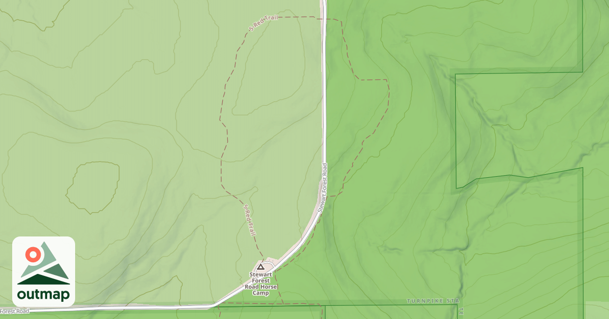 Map of West Almond Trail 5
