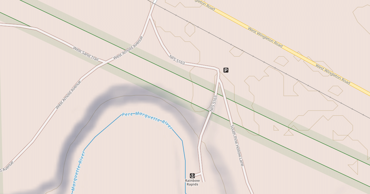 Map preview of RAINBOW RAPIDS ACCESS