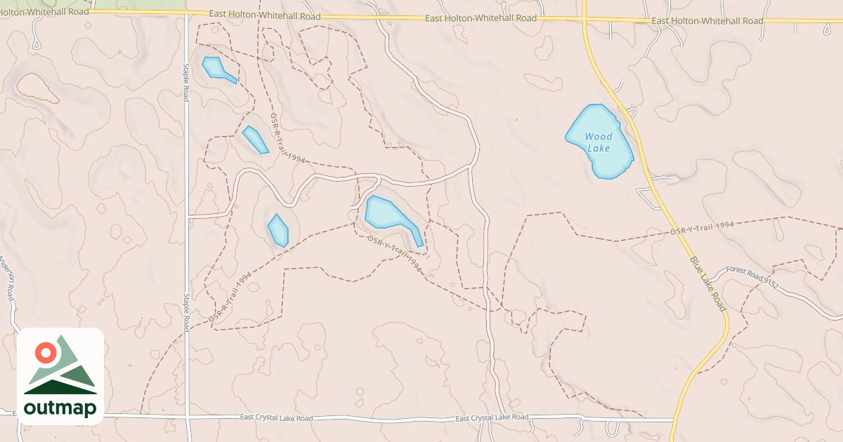 Map of Holton Motorcycle Trail