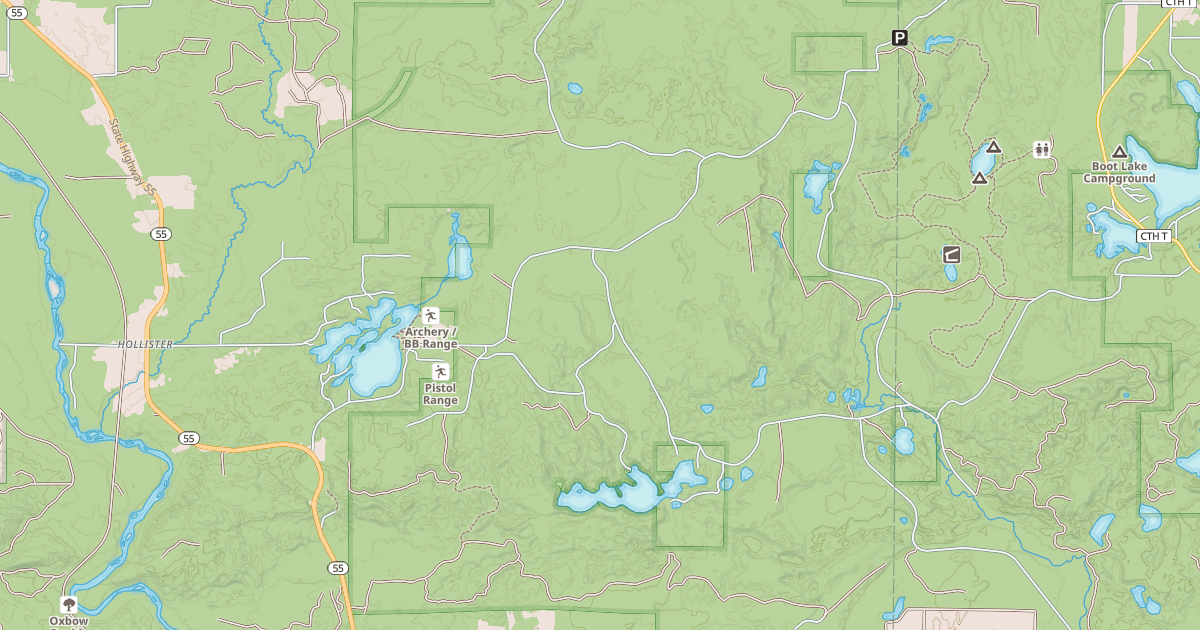 Map preview of Snowmobile Trail Lkln Langlade