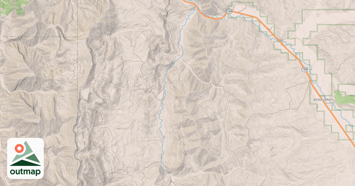 Map of CLIFF CREEK