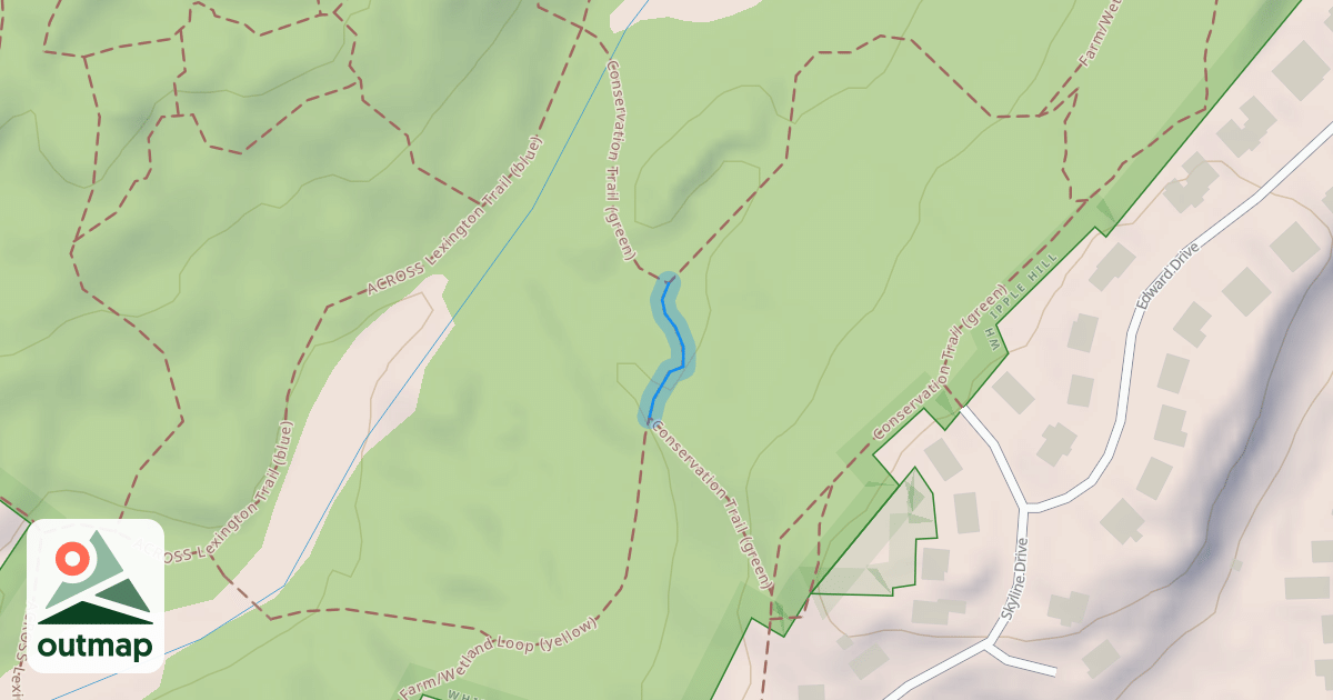 Map of Farm/Wetland Loop (yellow)