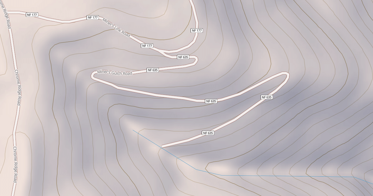 Map preview of MINERS GULCH
