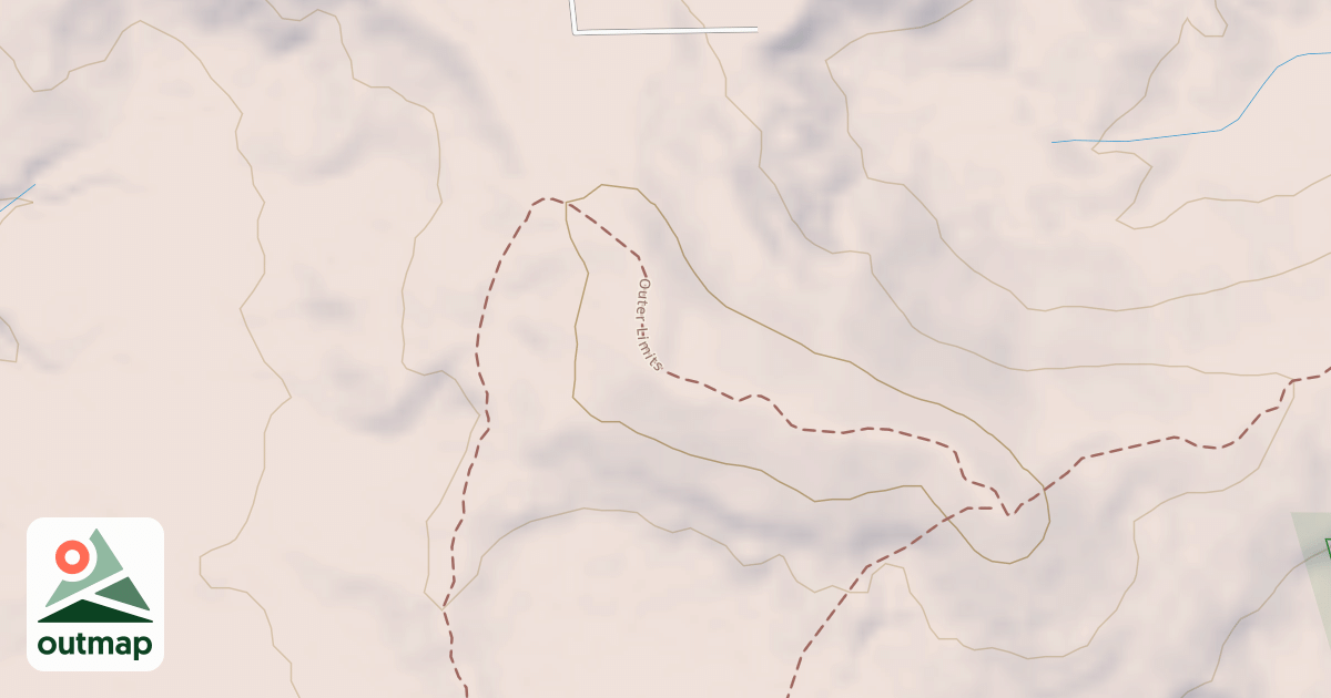 Map of Alien Run Trail (Outer Limits Loop)