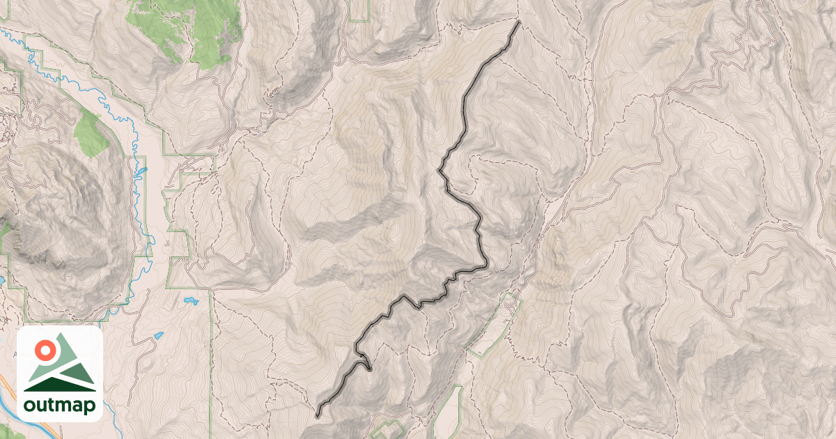 Map of Doubletop Trail