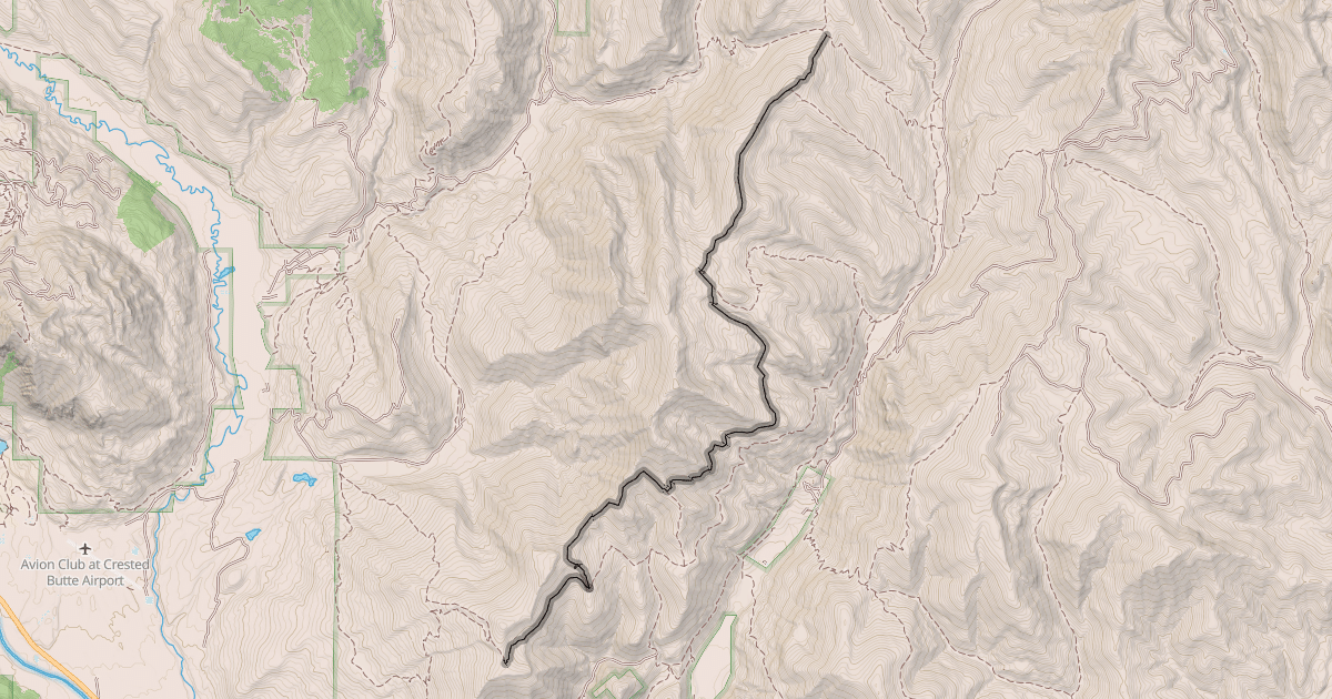 Map preview of Doubletop Trail