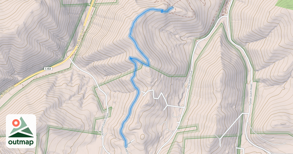 Map of Rodney Ridge Trail