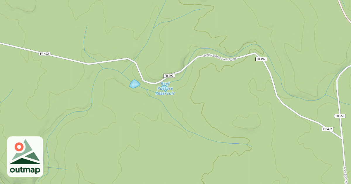 Map of WALLACE RSVR