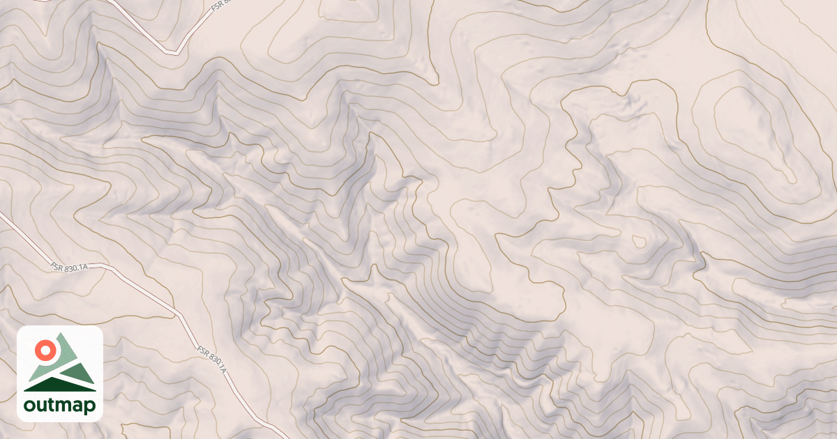 Map of USFS Motor Vehicle Use Map Trails 4674
