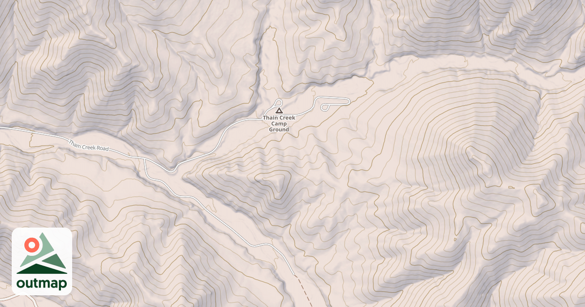 Map of THAIN CREEK