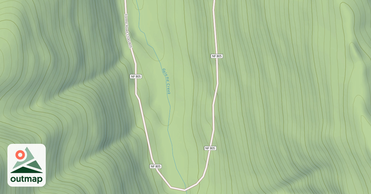 Map of GALENA CREEK SPUR